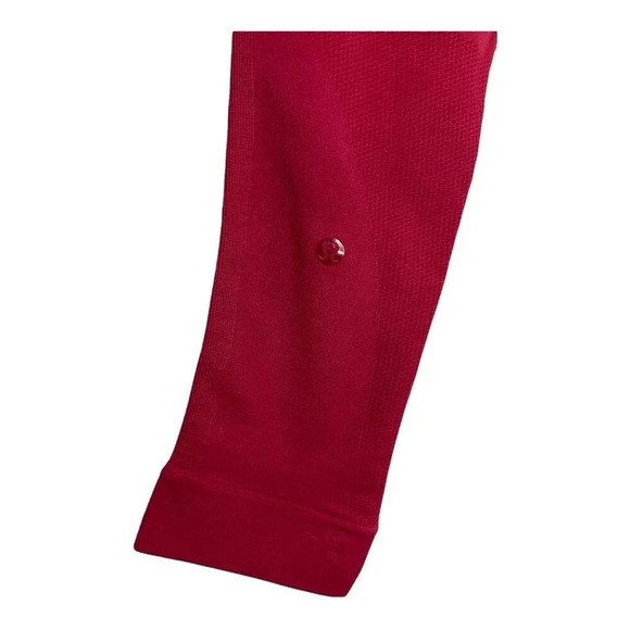 Lululemon Zone In Crop Cranberry Red Leggings-sz approx 4 - Picture 3 of 9